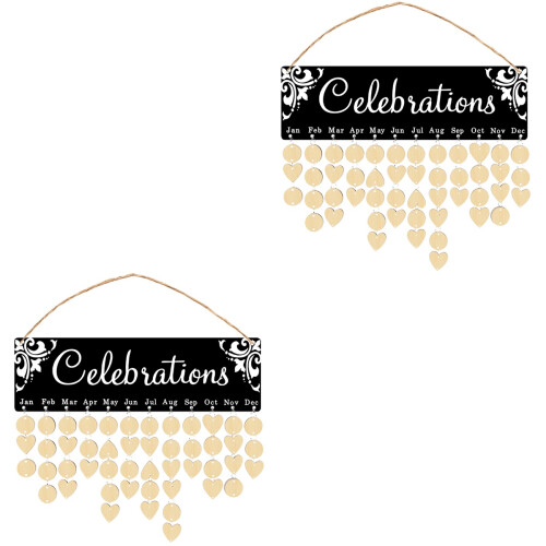2 Set Birthdaykalender Väghängning Bräda Kit 2