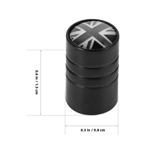 8St Aluminiumlegering Färgglada Bilmutter Luftventilhättar Dammskydd 1