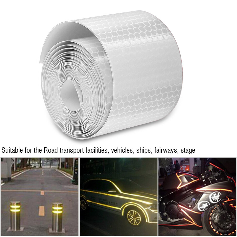 5Cmx3m Silver Reflective Tape Roll For Cars Trailers & Bikes - Safety First 4631363373577