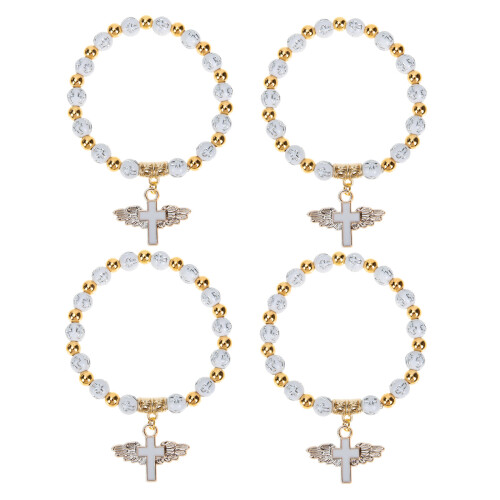 4St Religieuze Gilding Cross Armbanden Kind Design