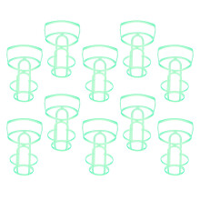 10Pcs Hängnät För 100 Ml Infusionsflaska Plastkorkar Ljust
