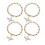 4St Religieuze Gilding Cross Armbanden Kind Design 3