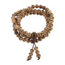 4St Handgjorda Träperlor Bönemarkering För Meditation Armband