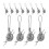 12Pcs Avtagbara Metallmaskmarkörer Stickmarkörer 4