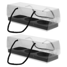 10Pcs Egg-Yolk Puff Boxes Bärbara Cookies Småkaksaskar För Bakverk