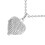2St Hållbart Silver Halsband Kvinnor Hjärtformat Mode Nyckelben 1