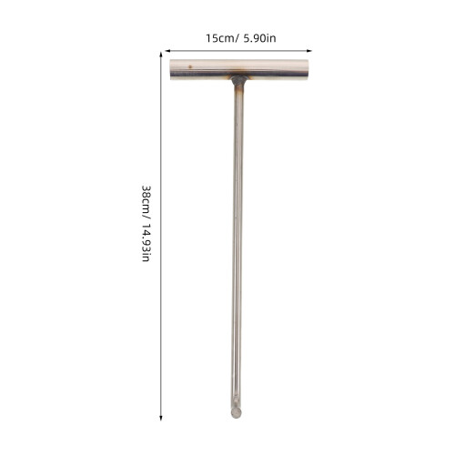 Manhole Hook Tool: 15-Tum Rostfritt Enkelkrok För 1