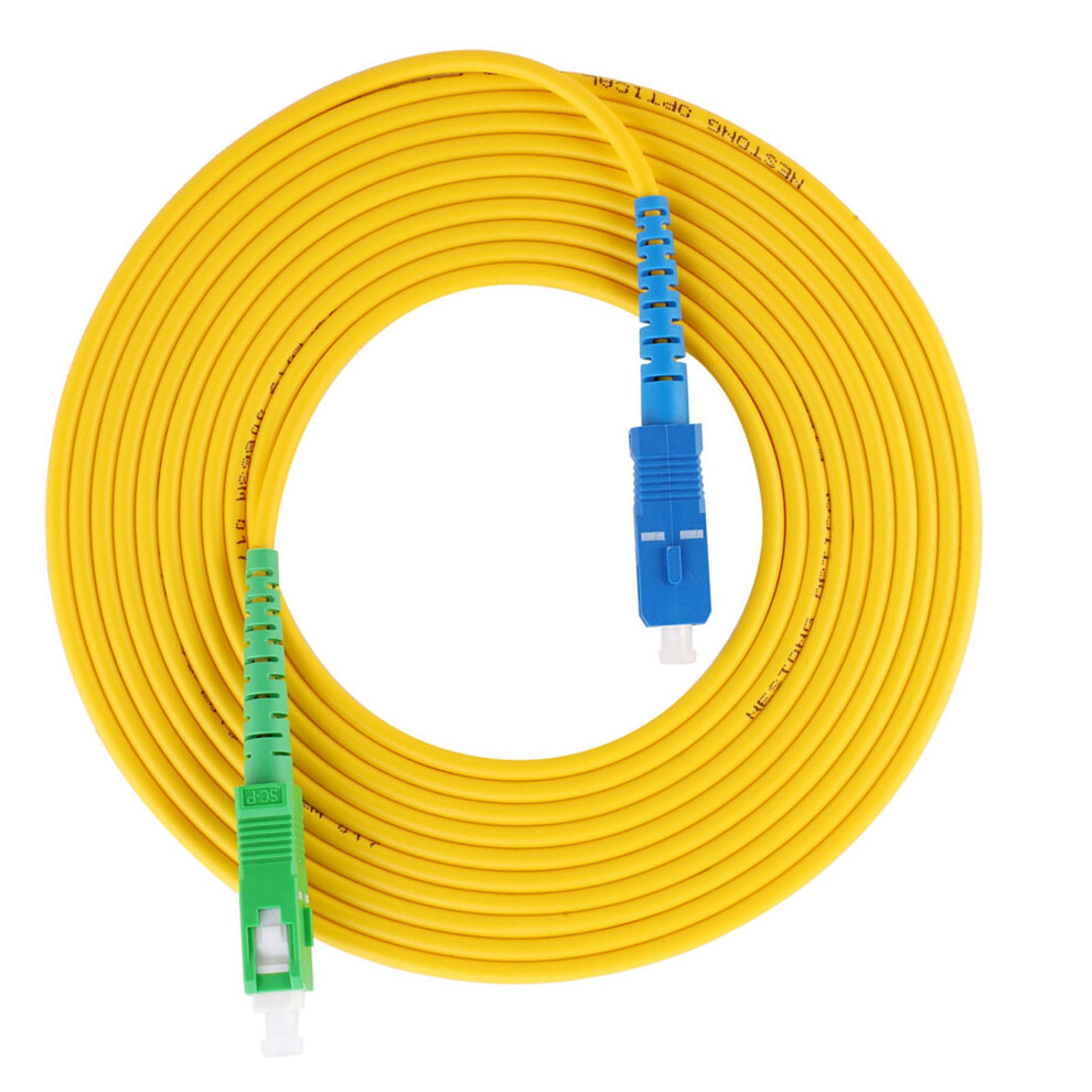 Optical Fiber Patch Cord 5M Sc Apc To Upc Single Mode Fiber Jumper 2 Pack 4191363374498