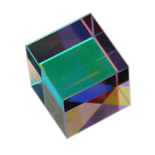 Bright Light 6-Sided Cube Prism 2cm x 2cm x 2cm Stained Glass Pendant
