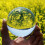 Clear Crystal Ball Konstdekoration Kristallföremål Reflekterande 10