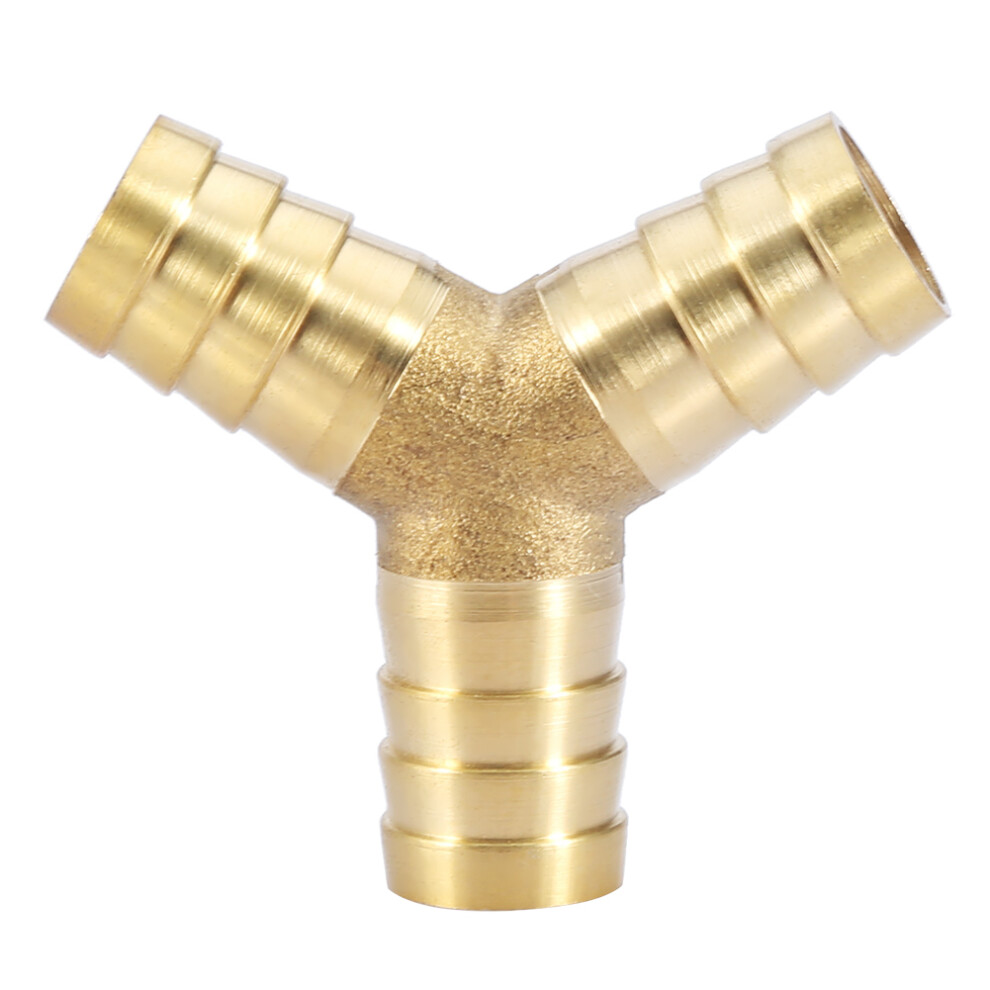 16Mm Brass Y Barbed Fitting For Air Water Gas | 3-Way Joiner 4941363375397