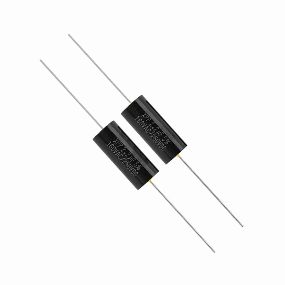 2Pcs Metal Film Capacitors 1Uf 2.2Uf 3.3Uf Car Audio Speaker Divider 6941363375913