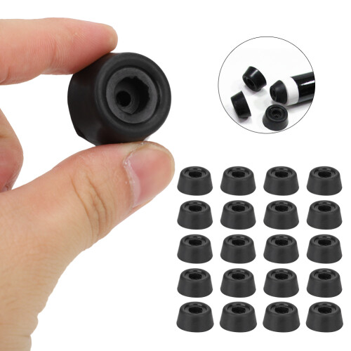 Snooker Cue Bottom Cover 20PCS Durable Rubber Billiard Stick Protector 2