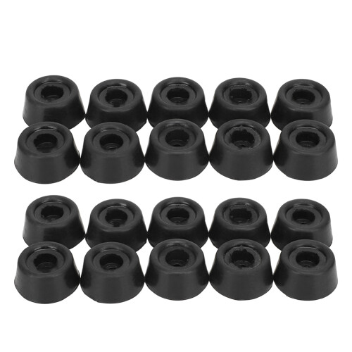 Snooker Cue Bottom Cover 20PCS Durable Rubber Billiard Stick Protector 1