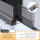 Sliding Window Sealing Strips, Flexible Trim, Gray Wall Corner Guards, Edge Protector 2
