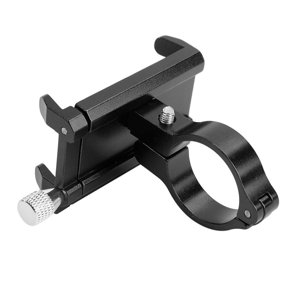 Aluminum Alloy Bike Phone Holder Mount Adjustable Handlebar Smartphone Stand Black 4641363376119