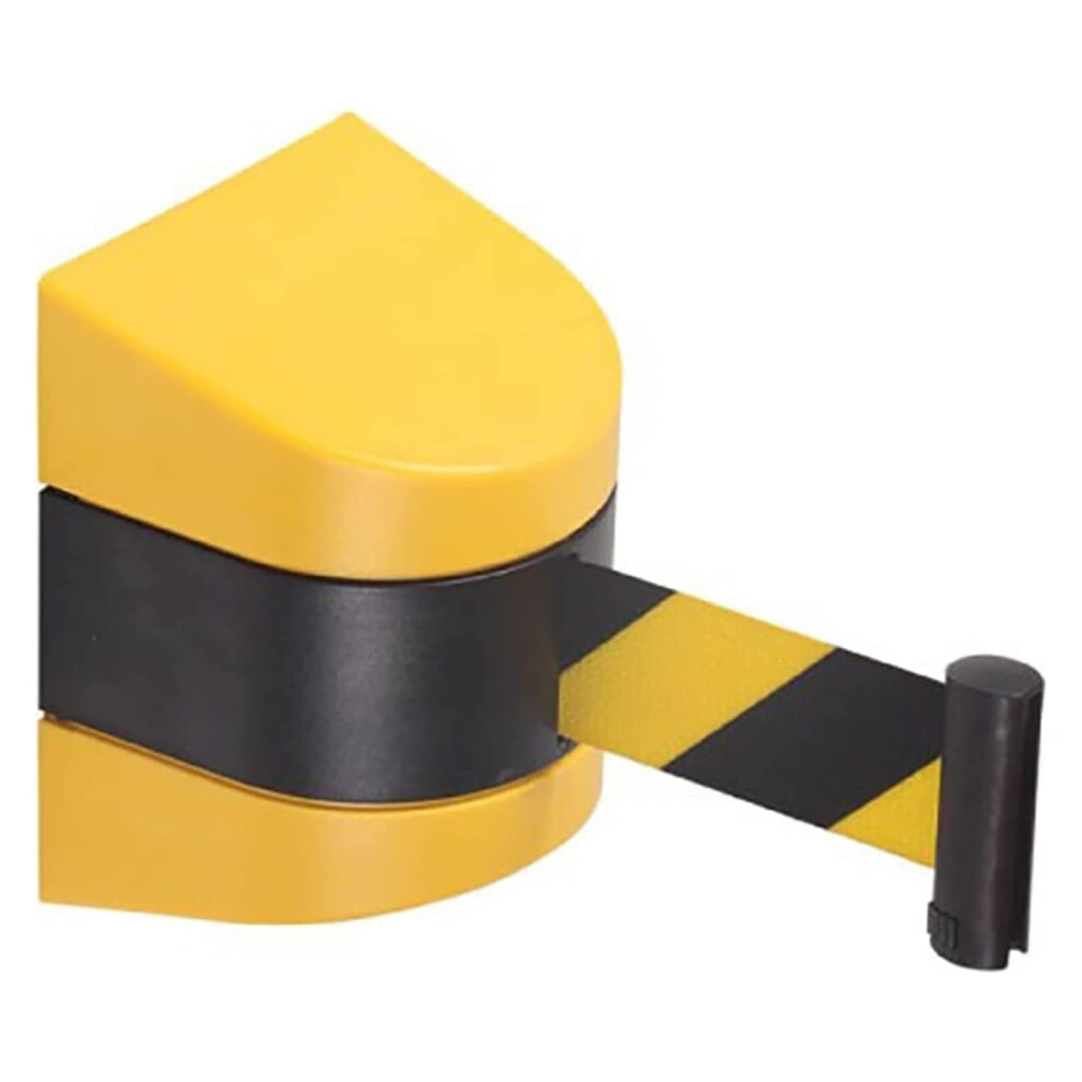 Retractable Wallmounted Barrier Tape 10M Length, Heavyduty, Crowd Control, Queue Management 9105992302956