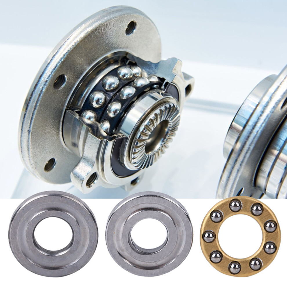 10Pcs Miniature Thrust Ball Bearings Set High Precision Steel 2.5-10Mm 7681363374309