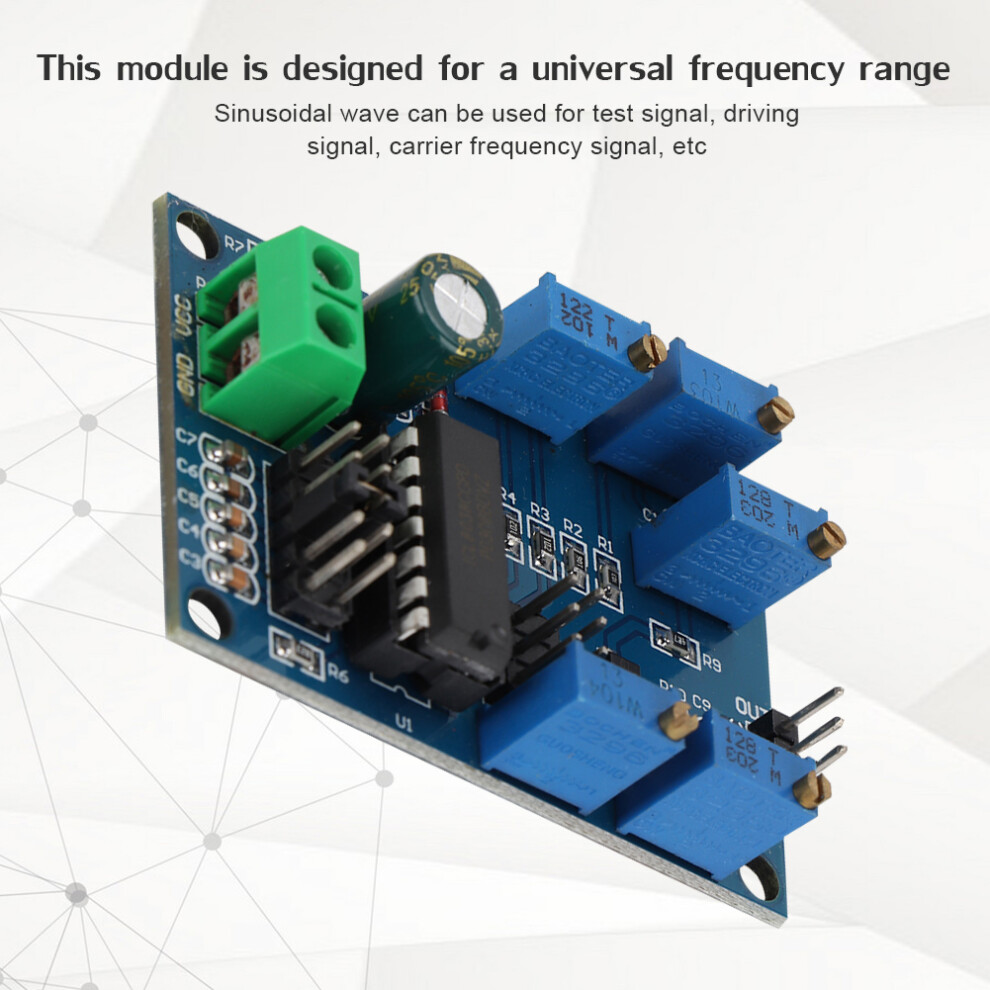 Icl8038 Signal Generator Module 10Hz-450Khz Tri/Sine/Square Wave 3681363377137