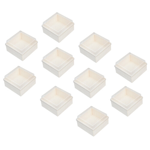 10Pcs Cake Förpackningslådor Engångs Med Transparent Lock