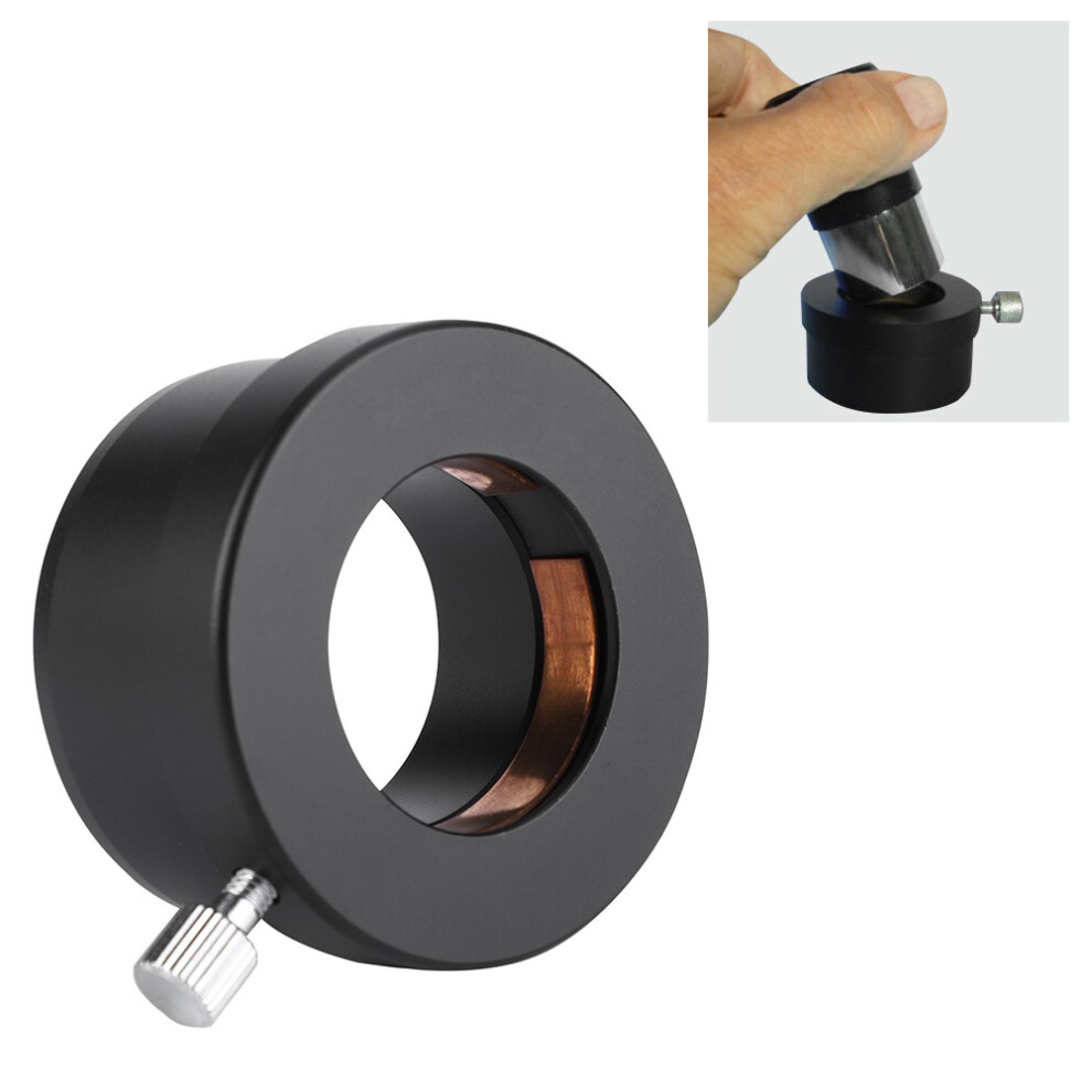 2" To 1.25" Telescope Eyepiece Adapter Metal For Camera Focal Calibration Black 7631363377763