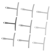 9-teiliges Radiusmesserset für Gitarre/Bass, 7,25–20 Zoll
