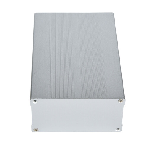 PCB-Gehäuse 6063-T5 Sand-Silber 55x106x160mm 2