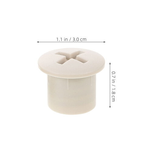 4St Lättmonterade Beige Plastskruvskydd För Lekplatsutrustning 1