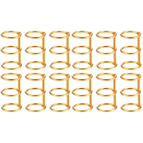 12St Guld DIY Binding Rings För Skrivbok Dokument 2