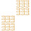 12St Guld DIY Binding Rings För Skrivbok Dokument 4