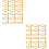 12St Guld DIY Binding Rings För Skrivbok Dokument 7