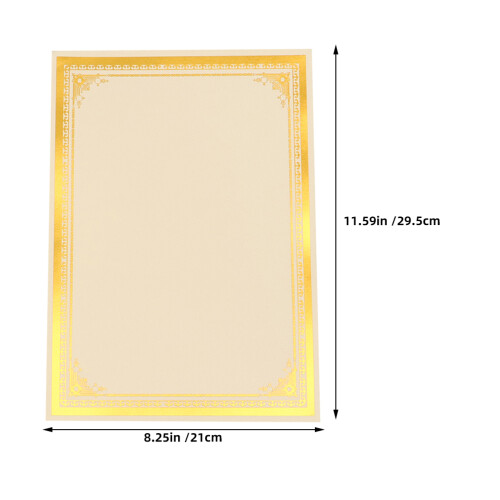6Pcs Blank Papper Guldfolie Kant För Utskrift 1