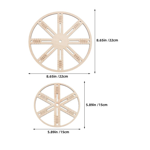 2 St Käkslågor Av – Vickscentraliseringshållare 15 + 22 Cm 1