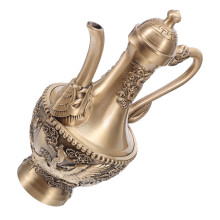 Vintage Turkisk Kaffekokare 300 Ml Med Dragonmotiv För Te