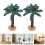 2St PVC Mini Palmträd Modell Realistisk Inomhus 10
