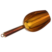 Stainless Steel Iskäpp Med Rund Handtag För Is, Mjöl,