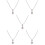 5St Silver Pergament Halsband Urnsmycke För 8