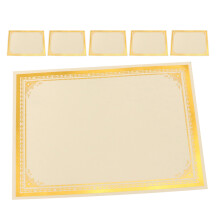 6Pcs Blank Papper Guldfolie Kant För Utskrift