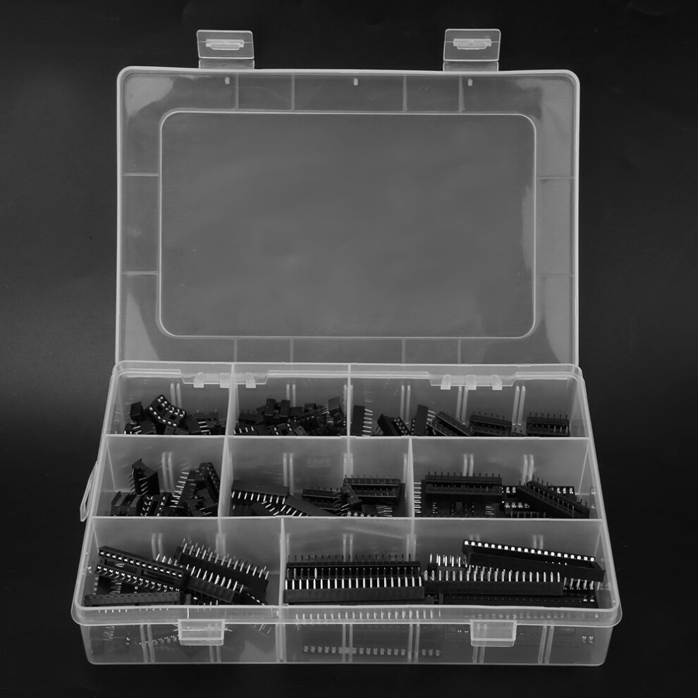 122 Pcs 2.54Mm Dip Ic Socket Adaptor Kit 6-40Pin Electronic Components 4271363380986