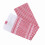 Rotes kariertes Polyester-Kopftuch 140x140 cm 8