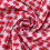Rotes kariertes Polyester-Kopftuch 140x140 cm 9
