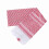 Rotes kariertes Polyester-Kopftuch 140x140 cm 10