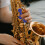 9 Pcs Saxophone Snap Blue Buttons Keyboards Music Plastic 9
