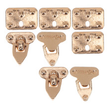 4 Set Miniatyrfällen Metalllås Med Fotar För Dockskåp Accessoarer