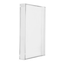 Square Glasblock Pappersvikt Klar Brevviktsdekoration