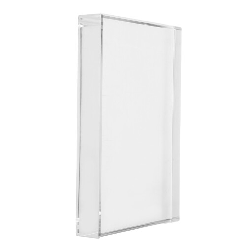 Square Glasblock Pappersvikt Klar Brevviktsdekoration