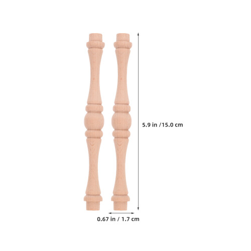 25Pcs Obehandlade Baluster För Hem, Restaurang, Möbel Reparation 1