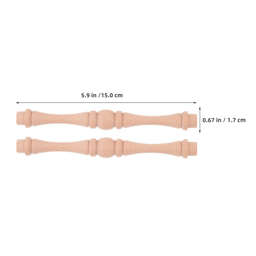 25Pcs Obehandlade Baluster För Hem, Restaurang, Möbel Reparation 2