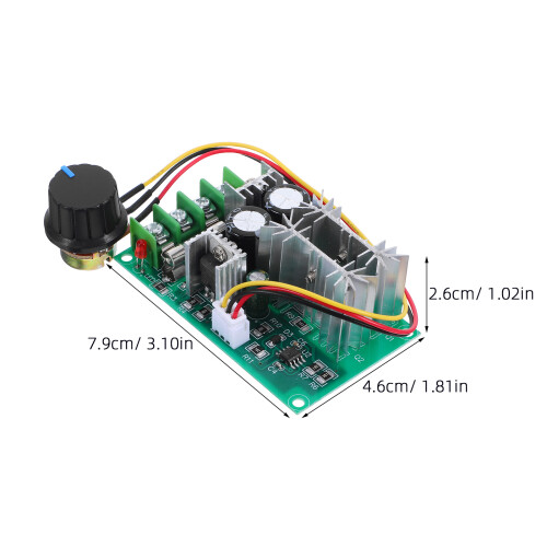 Low Voltage Dc Motor Speed Controller 20A Modular Plastic Metal 1