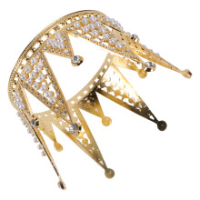 Bridal Crown Triangel Huvudprydnad Tiara Krans